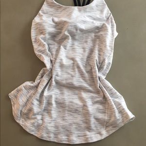 White free to be Wild tank with built in bra